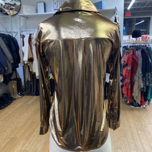 Load image into Gallery viewer, Anthropologie lamé top XXS
