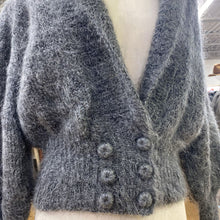 Load image into Gallery viewer, Woof design mohair/wool sweater (Newfoundland Canada) S

