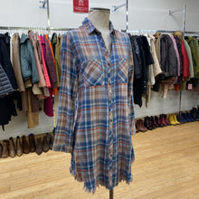 Load image into Gallery viewer, Cloth and Stone plaid tunic dress S
