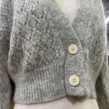 Load image into Gallery viewer, Part Two wool/mohair open knit cardi XS

