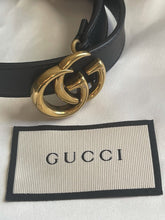 Load image into Gallery viewer, Gucci Marmont thin leather belt 75
