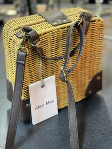 Alex Max Wicker handbag NWT