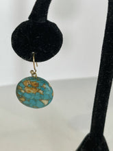 Load image into Gallery viewer, Blue Circle Earrings
