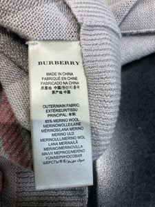 Burberry light knit wool blend cardi L *As Is(pilling