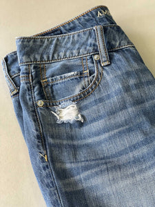 American Eagle Tom Girl Button Fly Jeans 4