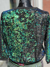 Load image into Gallery viewer, Tobi Sequin 3/4 sleeve top S

