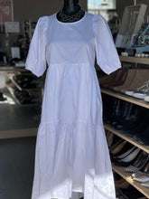 Load image into Gallery viewer, CODEXMODE white dress (Bottom Lined) S NWT
