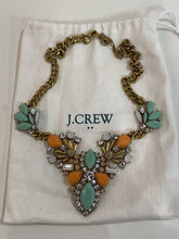 Load image into Gallery viewer, J Crew orange/mint stones necklace

