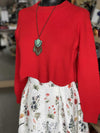 Wilfred Cropped Sweater Scalloped Hem S