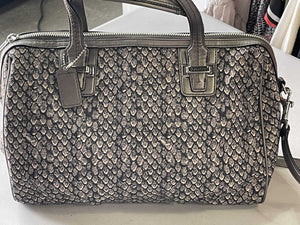 Coach Handbag with Longer Strap (Nylon & Leather)