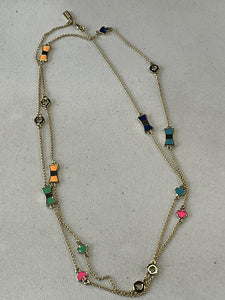 Kate Spade Long Bow/Spade Necklace