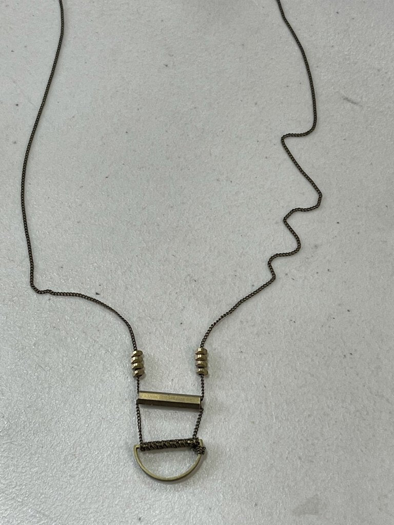 Half Moon/bar necklace