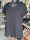 Banana Republic Ribbed Top Short Sleeve M