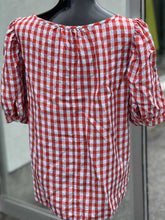 Load image into Gallery viewer, J Crew gingham top S
