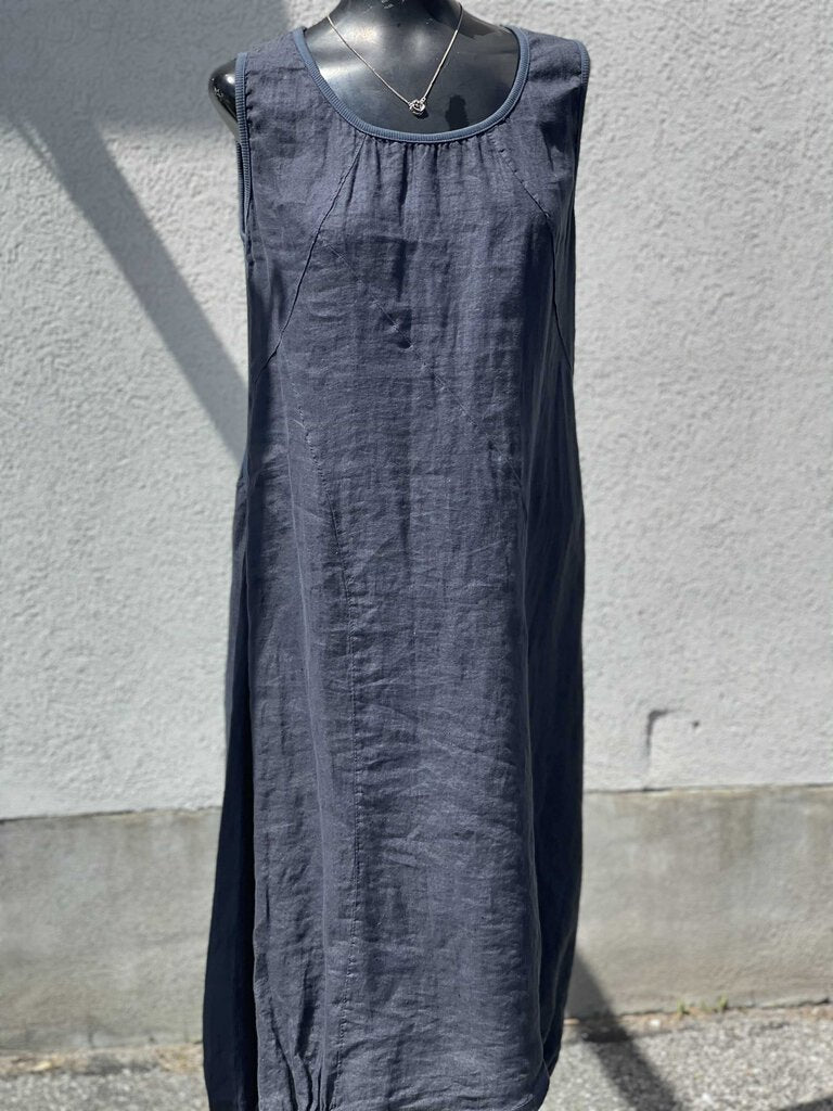 Femme Fetale Made in Italy Linen Dress XL