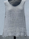 Flax Sleeveless Linen Top M