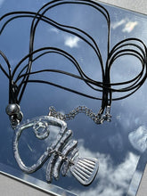 Load image into Gallery viewer, Fish Silver Rope Necklace
