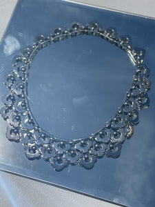 Stella & Dot silver bib Necklace
