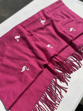 Load image into Gallery viewer, Cashmere Flamingo Scarf
