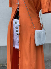 Load image into Gallery viewer, Sophisticate Vintage Dress Tagged 8 Fits Small (can be worn open)
