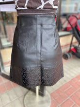 Load image into Gallery viewer, Desigual pleather embossed skirt 38
