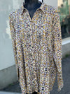 Eddie Beauer Button Up floral Top XXL