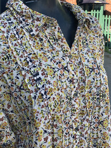 Eddie Beauer Button Up floral Top XXL