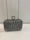 Crossbones clutch w chain strap