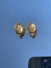 Load image into Gallery viewer, Yellow Clip On Earrings &amp; Pin Set Vintage
