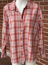 Joe Fresh plaid,button up top XL