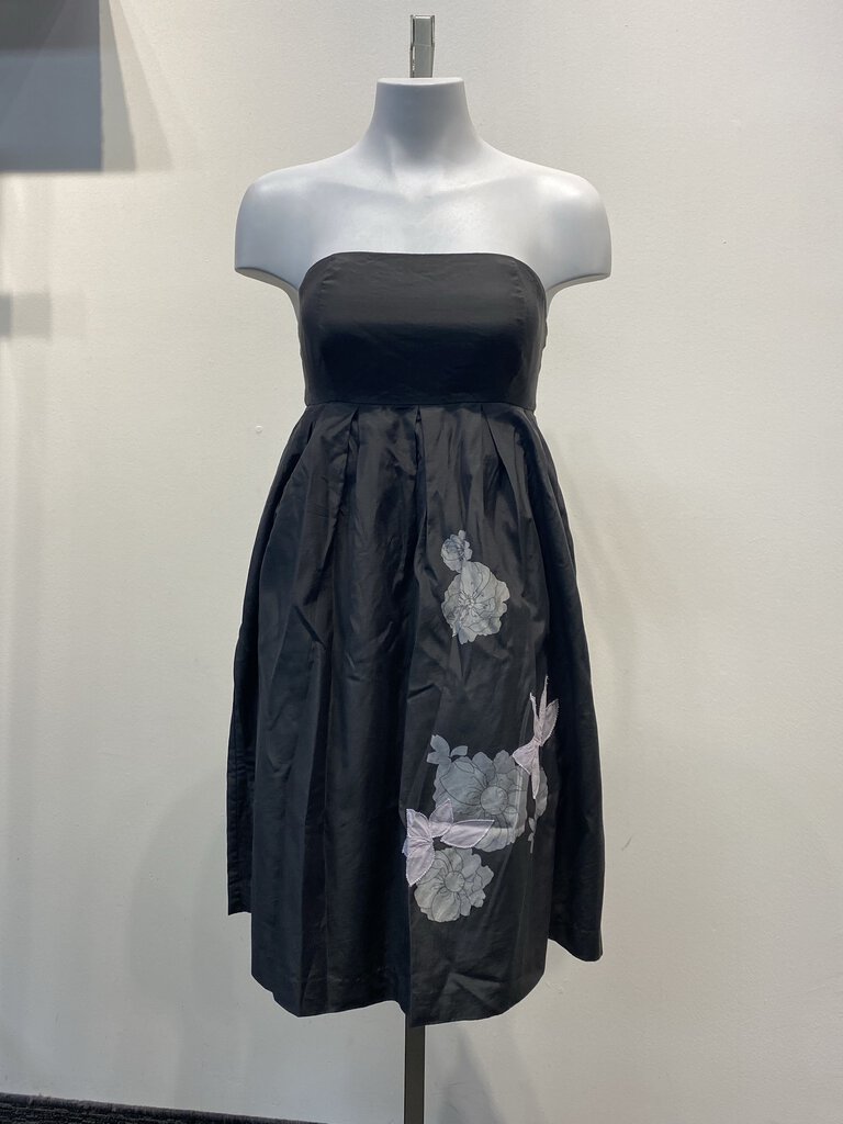 Gap silk blend strapless dress 2