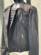 Load image into Gallery viewer, Banana Republic Leather Fringe Jacket M
