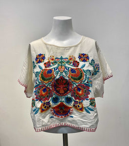 Patrons Of Peace embroidered top S
