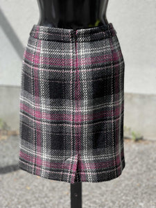 Kate Hill Plaid Skirt Lined 10P