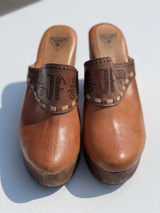 John Fluevog Vintage Clog Style Heels 10