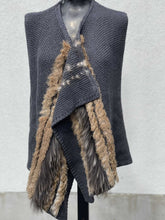 Load image into Gallery viewer, Lauren Vidal Fur Trim Vest L NWT
