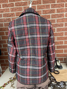 Coach quilted plaid light jacket S