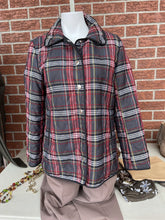 Load image into Gallery viewer, Coach quilted plaid light jacket S
