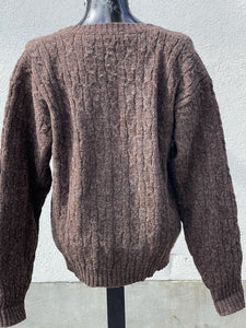 Aston Knitwear Hand Frame Knit Wool Sweater Vintage L