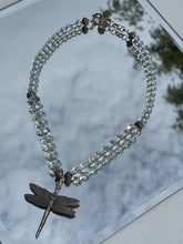 Load image into Gallery viewer, Karen Mcclintock .925 Beaded Dragonfly Necklace

