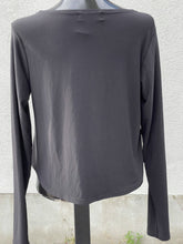 Load image into Gallery viewer, Sympli Asymmetrical Crop top Long Sleeve 12
