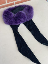 Load image into Gallery viewer, Purple rabbit hair trim hat
