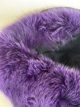 Load image into Gallery viewer, Purple rabbit hair trim hat
