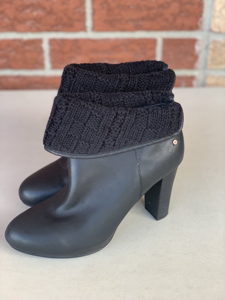 Ugg leather heeled boots 9