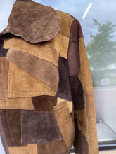 Load image into Gallery viewer, JOFAMA AB Made In Sweden patchwork suede jacket 38
