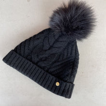 Load image into Gallery viewer, Ted Baker hat w faux fur pompom
