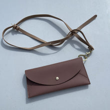 Load image into Gallery viewer, Lark &amp; Ives Mulberry Wallet with a strap NWT
