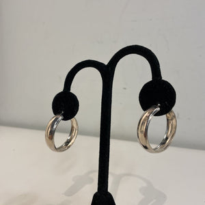 .925 wide hoop earrings