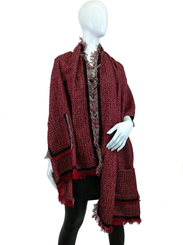 Tweed pocket scarf