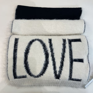 Joe Fresh "LOVE" fuzzy scarf